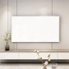 SXYAO Pure Color Dustproof Tv Cover, Hanging/Desktop Universal Stretch Fabric Tv Protective Film Applicable 32-85 Inches Flat Tv(White,55-65inches) view 1