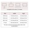SXYAO Dustproof Tv Cover Applicable 42-85 Inches All-Inclusive Hanging Desktop Curved Surface Universal for Indoor Meeting Rooms(80-85 inch,Flower G) view 3