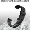 2 Pack Compatible with Garmin Lily 2 Watch Band Only, Classic Soft Silicone Sport Replacement Wristbands for Women (Black+Black) view 3