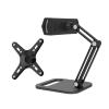 JFUDJKLI Portable Monitor Stand Height Adjustable Vesa Monitor Stand Freestanding Low Profile Desk Mount Monitor Stand(2 in 1- S) view 1