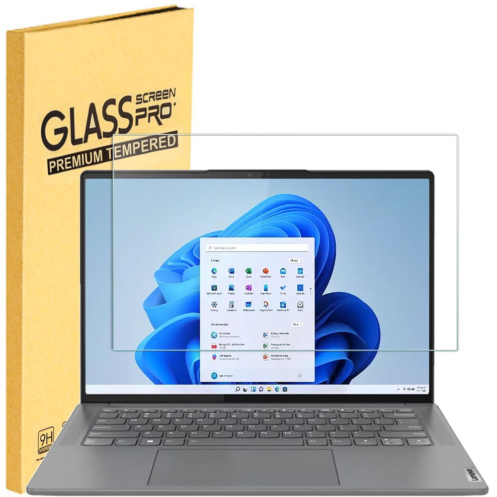 14.5 inch Tempered Glass Screen Protector for Lenovo Yoga Pro 7 / 7i & Yoga Slim 7 & Yoga Slim 7 Pro X & Yoga Pro 9i/Slim Pro 9i & ThinkPad P14s & Legion Slim 5 14.5" 9H Hardness, Ultra Clear Scratch Resistant
