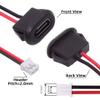 chenyang 5 Pack 2.0mm Pitch 2Pin to USB C Female DC 5V 3A Flush Mount Charging Socket Port Conversion Cable Adapter view 3