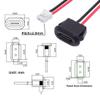 chenyang 5 Pack 2.0mm Pitch 2Pin to USB C Female DC 5V 3A Flush Mount Charging Socket Port Conversion Cable Adapter view 4