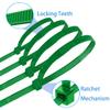 Aroono 8 inch Zip Ties-0.1 Width, 18lb Strength, 100pcs Cable Ties-Nylon Material, UV Resistant, High/Low Temperature Resistant-Durable, Ideal for Indoor and Outdoor Use-Green view 4