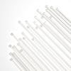 Aroono 500 Pack 4 Inch Nylon Zip Ties-Durable Outdoor Self-Locking Small Cable Ties, for Home, Fencing, and Green Plants - 40 lbs Tensile Strength, White view 1