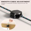 6 Pack Magnetic Cable Clips, Cable Smooth Adjustable Cord Organizer Holder, Hide Phone Charging Cable Keeper, Strong Adhesive Wire Charger Holder for Nightstand, Desk, Car, Office Supplies view 3