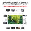 ALR Screen for Standard Throw Projectors (Non-UST), 120 inch ALR Projector Screen Fixed Frame Wall Mount, 16:9 8K/4K 3D, Grey Projection Screen, 0.39 inch Ultra-Narrow Bezel for Movies and Games view 2