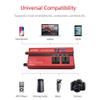 1200W Pure Sine Wave Inverter, Inverter DC 12V/24V to 220V AC Output Converter, 3 Universal Sockets, 4 USB Ports 5V, Charge Your Laptop, IPad, Tablet, Console, Etc. - Stable and Powerful,24V view 2