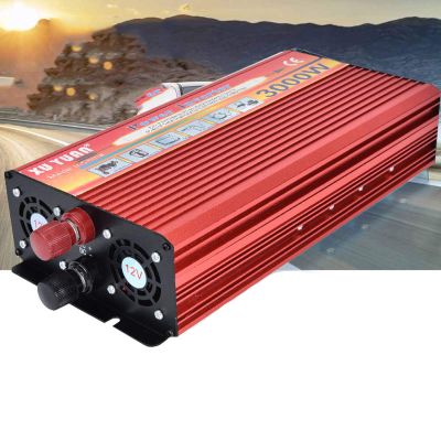 3000W Power Inverter - 12V to 110V/240V DC to AC Converter for Car, Invertor International universal socket with Battery Clamps,24Vto230V