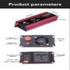 1000W/1500W/2000W High Power Inverters, DC 12V/24V to AC 110V/220V, Voltage Converter Pure Sine Wave Inverter Converter with Sockets & USB Connection,Suitable for Cars,Camping,Travel,1500W-12Vto220V view 4