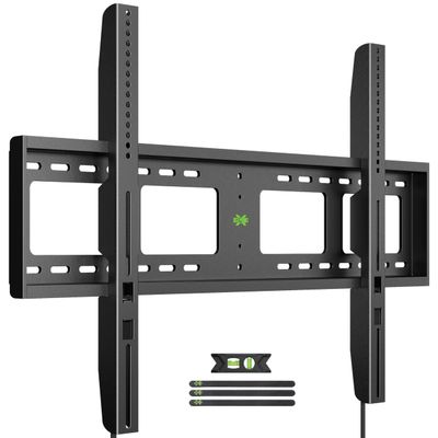 USX MOUNT Heavy Duty Fixed TV Wall Mount for 65-100 inch Flat TVs, Max Load 200 Lbs, Low Profile Bracket Fits 16" 18" 24" 32 inch Stud Spacing, Max VESA 800x600mm for Most 65 75 85 86 90 98 100 TVs