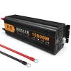 7000 Watt Sine Wave Inverter Peak Power 15000 Watt DC 12V/24v to 220V 230V 240V AC Converter - 2 AC Outlets Power Inverter with USB Ports for Caravan Camping Boat,12V view 1