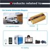 2000W Power Inverter, 4000W Peak Power Voltage Converter,DC to AC 12V/24V to 110V/220V, with USB Charging Ports and AC Outlet,24vTo220v view 2