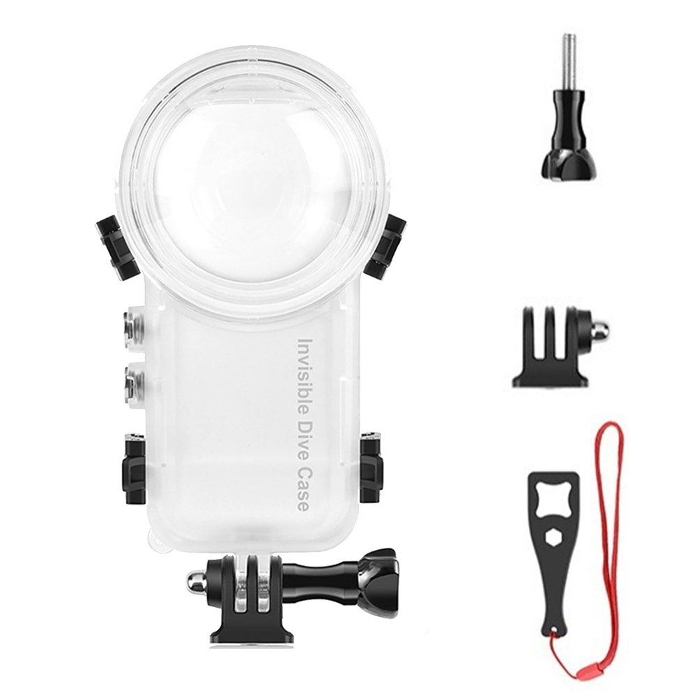 50m/164ft Waterproof Case for Insta360 X4, Fully Invisible Diving Case Underwater Photography Waterproof Protective Housing Case