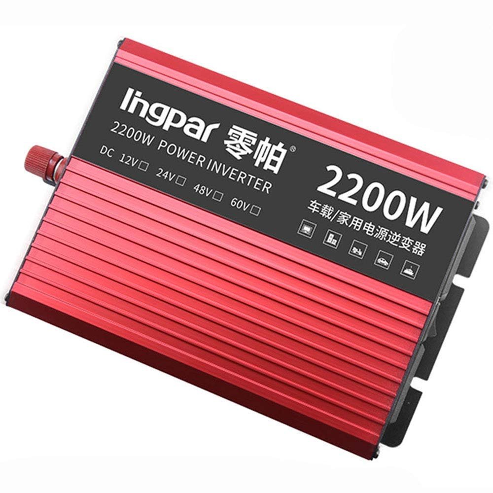 2200w 2400w 2800w 3000w Peak Power Inverter Dc 12v 24v to 230v 240v Ac Converter Inverter with 2 Universal Sockets for Cars, Caravans, Boats, Camping, Travel,2200W-12V