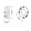 18 Sound ND1050-8 HF Compression Neo Driver 1-inch Exit Throat 50 Watts Rms 100 Watts Peak 8-Ohm Motorcycle Car Pro Audio Component Sound Speaker 1.75 inch Voice Coil view 4