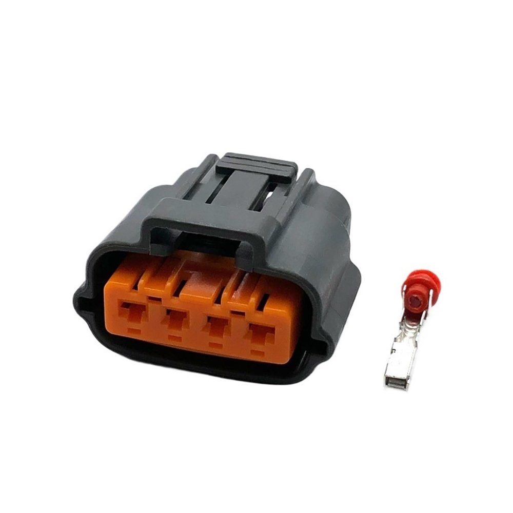 KOOFUR 1/5/10 Set 4 Pin Auto Waterprof Connector Throttle Position Sen/sor Socket 6195-0030 DJ70420Y-2.2-11/21(1 set), Female