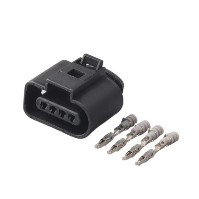 KOOFUR 2/5/10 Sets 4 Pin Auto Sen/sor Electrical Wire 1.5MM Male Female Connector Car Truck 1J0973704 1J0973804 DJ7042A-1.5-11/21(Female,10 Sets)