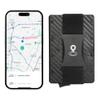 Bluetooth Wallet with tracker for Men, Smart Pop Up Card Holder Wallet Slim Card Case in Leather with Cash Strap (Carbon Black) view 1
