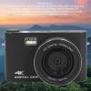 BTSEURY 64MP Digital Camera, 4K Digital Camera, 3.0inch TFT LCD Touchscreen Auto Focus 18X Digital Zoom 4K Vlogging Camera for Live Streaming and Webcasting (Black) view 2