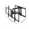 AVXANKTG Full Motion TV Mount Fits Most 26-90 Inch TVs Swivel Tilt Horizontal Adjustment TV Wall Mount with Articulating Arm view 2