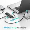 Yottamaster USB-C Hub 7 Ports with SD&TF Card Reader, 4K HDMI Display, Three 5Gbps USB-A Data Ports, 100W PD Input, Powered USB3.0 Hub, USB to HDMI Adapter for PC/Laptop view 3