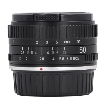 Camera Lens, 50mm F1.7 Large Aperture Manual Focus Lens, Full Frame Portrait Lens for DSLR Mirrorless Camera,Large Aperture Standard Fixed Camera Lens