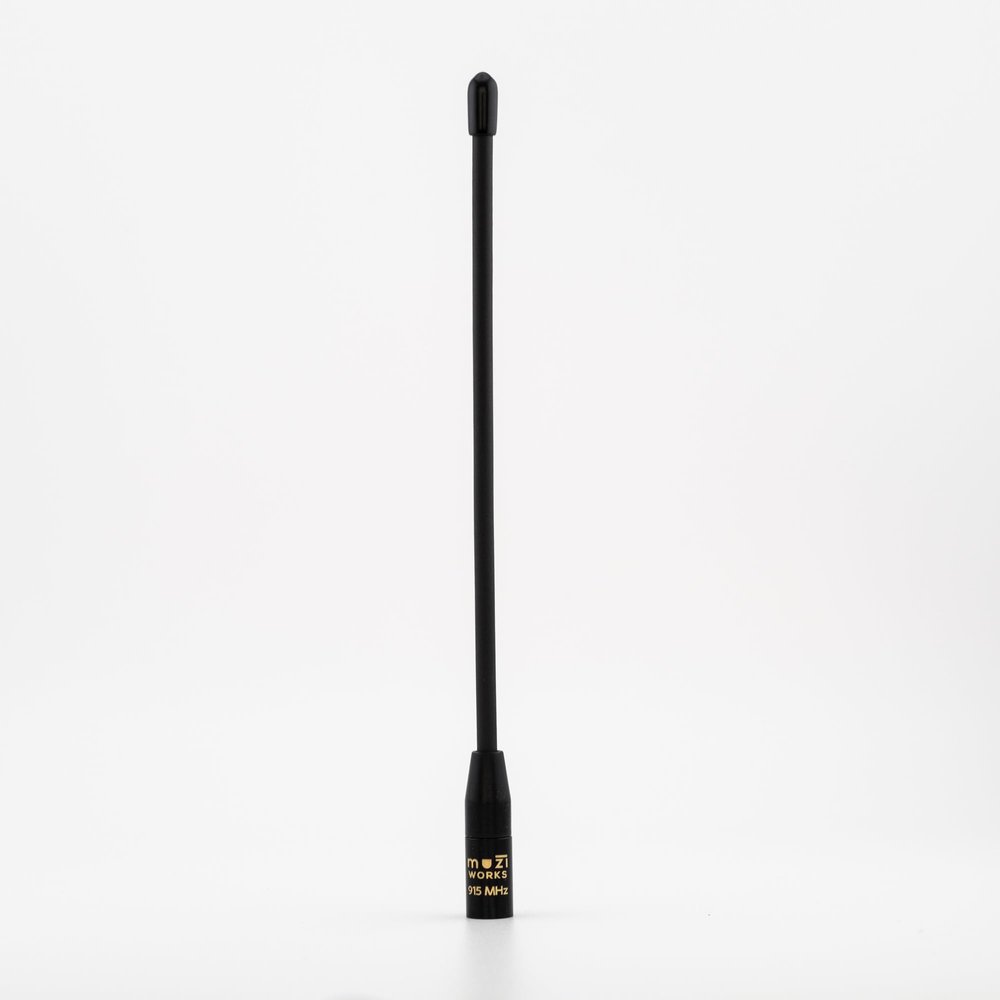 muzi  915Mhz Whip Antenna for LoRa and Meshtastic 17cm, Black