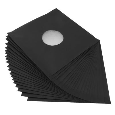 Record Protector Sleeves, Record Sleeves Record Kraft Paper Jackets Matte Black 20Pcs 12inch 350gsm Thick Cardboard Record Covers 33 RPM Protective Outer Record Sleeves