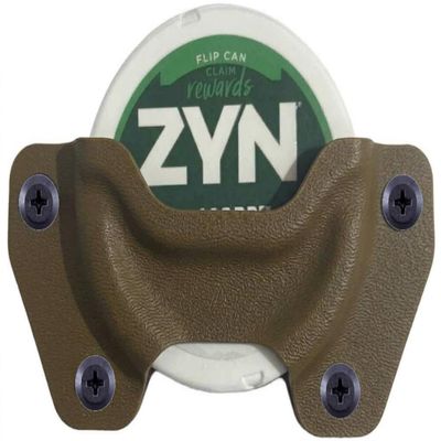 MIE Productions Zyn Can/ZYN CAN Holster - Inside and Outside the Waistband - Adjustable Retention - Made in the USA: Coyote Brown; Zyn Can