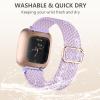 Maledan Compatible with Versa 2 Bands and Versa Bands for Women Men, Braided Soft Stretchy Bracelet Sport Straps for Versa 2/ Lite/SE/Versa Strap Accessory, Lavender view 3