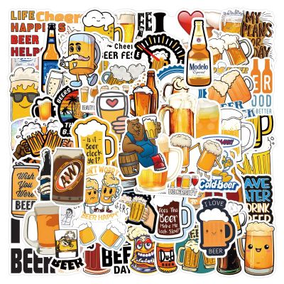 110Pcs Funny Beer Stickers for Adults Man, Vinyl Waterproof Cute Cup Stickers for Water Bottles Beer Glass Luggage, Eikecy Cartoon Stickers Gifts for Boy Friend Husband