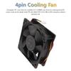 12cm High Airflow Cooling Fan with 120x38mm 6000rpm 12V 2.7A 4pin FG DC Brushless PWM Black Computer Case Fan for Camera Servers view 4
