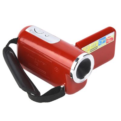 16X HD Digital Camcorder, TFT LCD Sceen Digital Video Camera, Photography Small Size for Cycling for Running (Red)