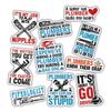 10pcs Plumber Sticker Sheet, Funny and Cute Vinyl Decals for Plumbers, Tradesmen, and Tool Lovers, Waterproof, UV-Resistant, for Laptop, Water Bottle, Toolbox, Journal, Notebook, Phone Case view 1