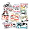 10pcs Video Game Sticker Sheet, Funny and Cute Vinyl Decals for Gamers, Streamers, and Tech Fans, Waterproof, UV-Resistant, for Laptop, Water Bottle, Console, Journal, Notebook, Phone Case view 1