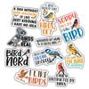 10pcs Bird Lover Sticker Sheet, Cute Vinyl Decals for Birdwatchers, Nature Fans, Animal Lovers, Waterproof, UV-Resistant, for Laptop, Water Bottle, Journal, Notebook, Phone Case view 1