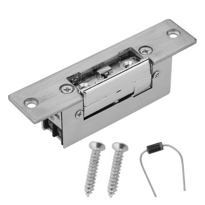 Adjustable Double Unlock Electric Electric Strike Door Lock, for Home Office Inswinging Door Access Control