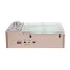 Studebaker SB3720 Portable Stereo Bluetooth CD Player with MP3 Playback, FM Radio, USB, and Built-in Rechargeable Battery (Rose Gold) view 3