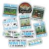 10pcs Fishkeeping Sticker Sheet, Cute Vinyl Decals for Aquarium Lovers, Fish Tank Owners, and Aquatic Hobbyists, Waterproof, UV-Resistant, for Laptop, Water Bottle, Journal, Phone Case view 1