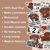 10pcs Chocolate Labrador Retriever Sticker Sheet, Cute Vinyl Decals for Dog Moms, Lab Owners, and Animal Lovers, Waterproof, UV-Resistant, for Laptop, Water Bottle, Journal, Notebook, Phone Case view 3
