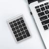 Wisoqu Numeric Keypad with Mice, 2.4G Number Pads and Mouse and USB Receiver Kit for PC Laptop, 22-Key | Number Lock | LED Indicator (Silver Black Color) view 2