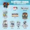10pcs Elephant Lover Sticker Sheet, Cute Vinyl Decals for Animal Lovers, Wildlife Fans, and Nature Enthusiasts, Waterproof, UV-Resistant, for Laptop, Water Bottle, Journal, Notebook, Phone Case view 2