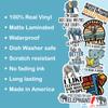 10pcs Elephant Lover Sticker Sheet, Cute Vinyl Decals for Animal Lovers, Wildlife Fans, and Nature Enthusiasts, Waterproof, UV-Resistant, for Laptop, Water Bottle, Journal, Notebook, Phone Case view 3