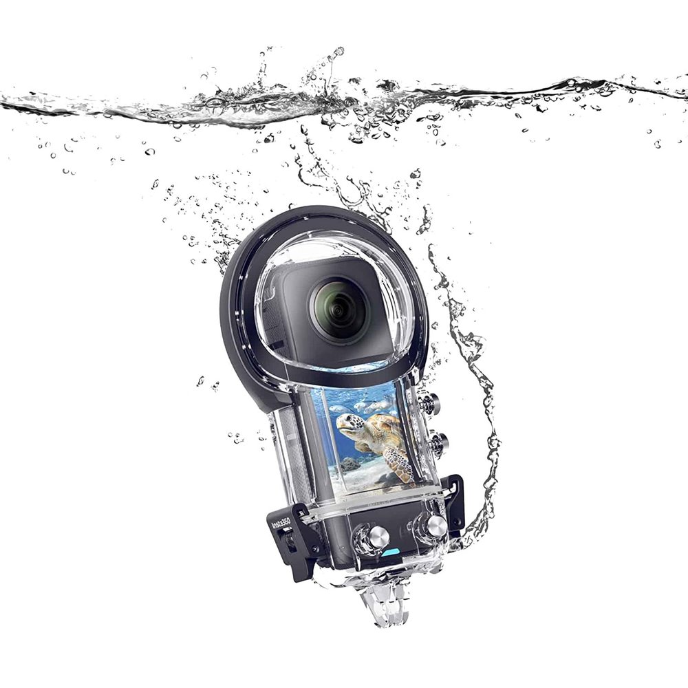 Invisible Dive Case for Insta360 ONE X3,50m/164FT Underwater Waterproof Housing Cover, Underwater Dive Protective Shell with Bracket Accessories