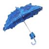 Bridal Lace Umbrella, Lace Umbrella Celebration Decoration Lace Umbrella Theatrical Performance Umbrella Wedding Photography Prop, for Photo Booth Props (Blue), Blue view 1
