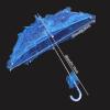 Bridal Lace Umbrella, Lace Umbrella Celebration Decoration Lace Umbrella Theatrical Performance Umbrella Wedding Photography Prop, for Photo Booth Props (Blue), Blue view 2
