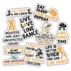10pcs Line Dancing Sticker Sheet, Funny and Cute Vinyl Decals for Dancers, Country Music Fans, and Western Lovers, Waterproof, UV-Resistant, for Laptop, Water Bottle, Journal, Notebook, Phone Case view 1