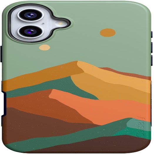 Casely iPhone 16 Plus Case | Endless Peaks | Colorblock Mountain | Compatible with MagSafe | Bold Protective Design