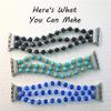 Make Your Own Beaded Stretch Band for Apple Watch iWatch | 38-40-41mm SMALL CASE SIZE | DIY Jewelry Kit | Handmade Custom | Accessories for Apple Watch iWatch Series 1-9 | Stretch Band Strap | 601 view 2